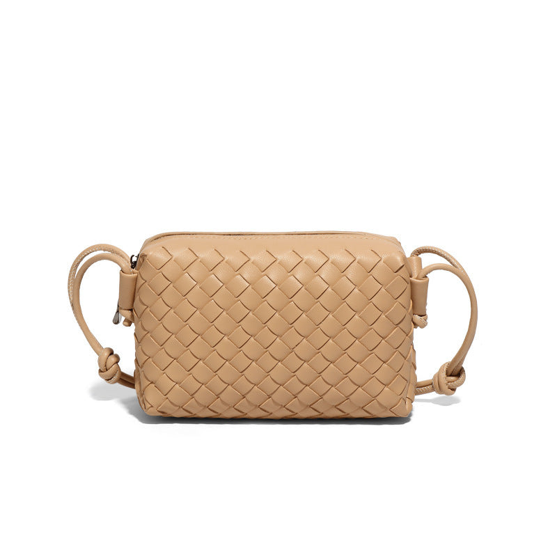 Women's Solid Color Woven One Fashion Fashionable Large Bags