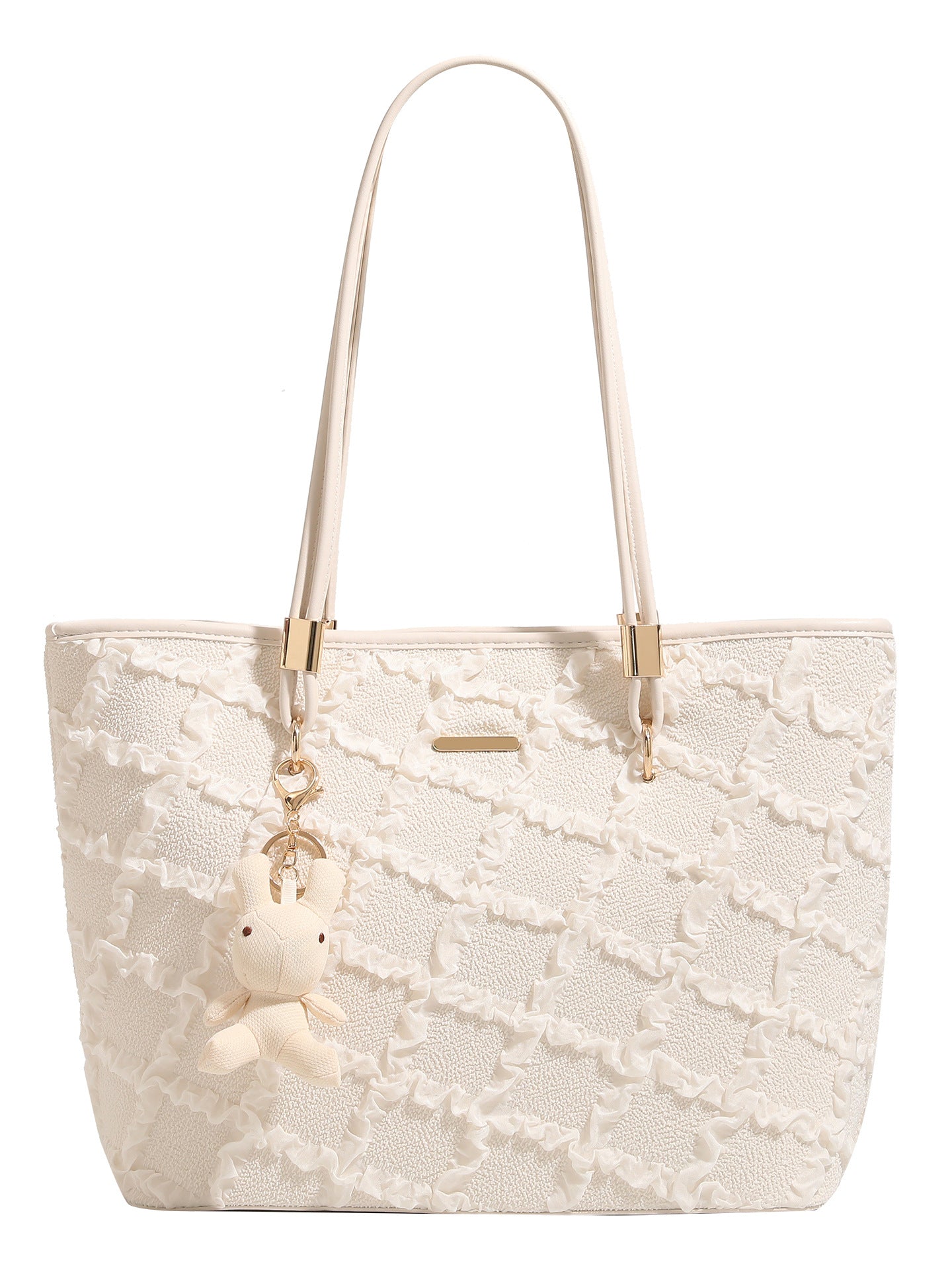 Women's Summer Large Capacity Totes High-grade Jacquard Tote Bag