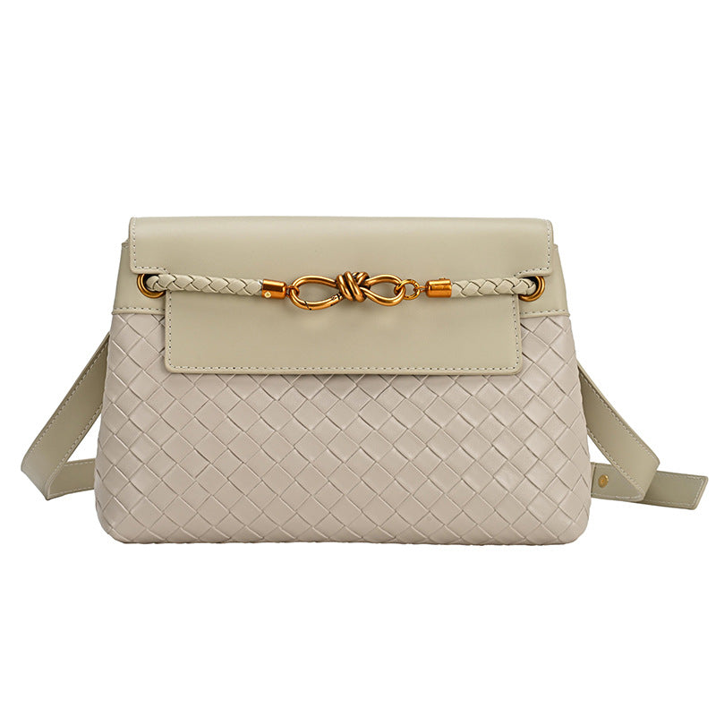 Women's Light Luxury Woven Niche Simple Commuter Shoulder Bags