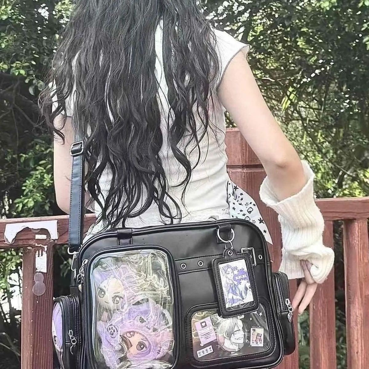 Collection Light Board Doll Large Capacity Two Shoulders Daily Cartoon Women's Shoulder Bag