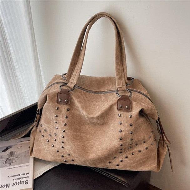 Women's Fashionable Simple Large Capacity Autumn Retro Easy Women's Shoulder Bag