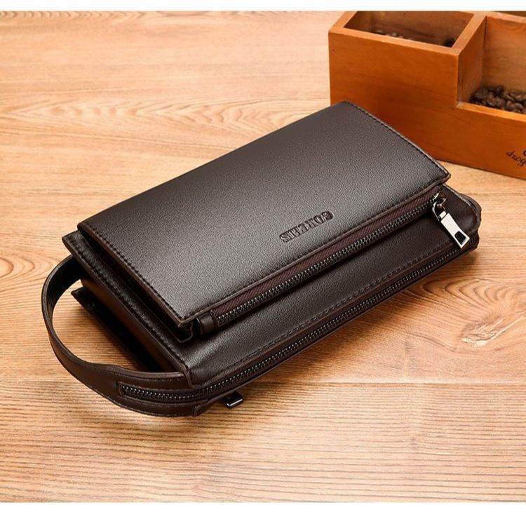 Men's Password Fashion Large Capacity Long Business Zipper Men's Clutch