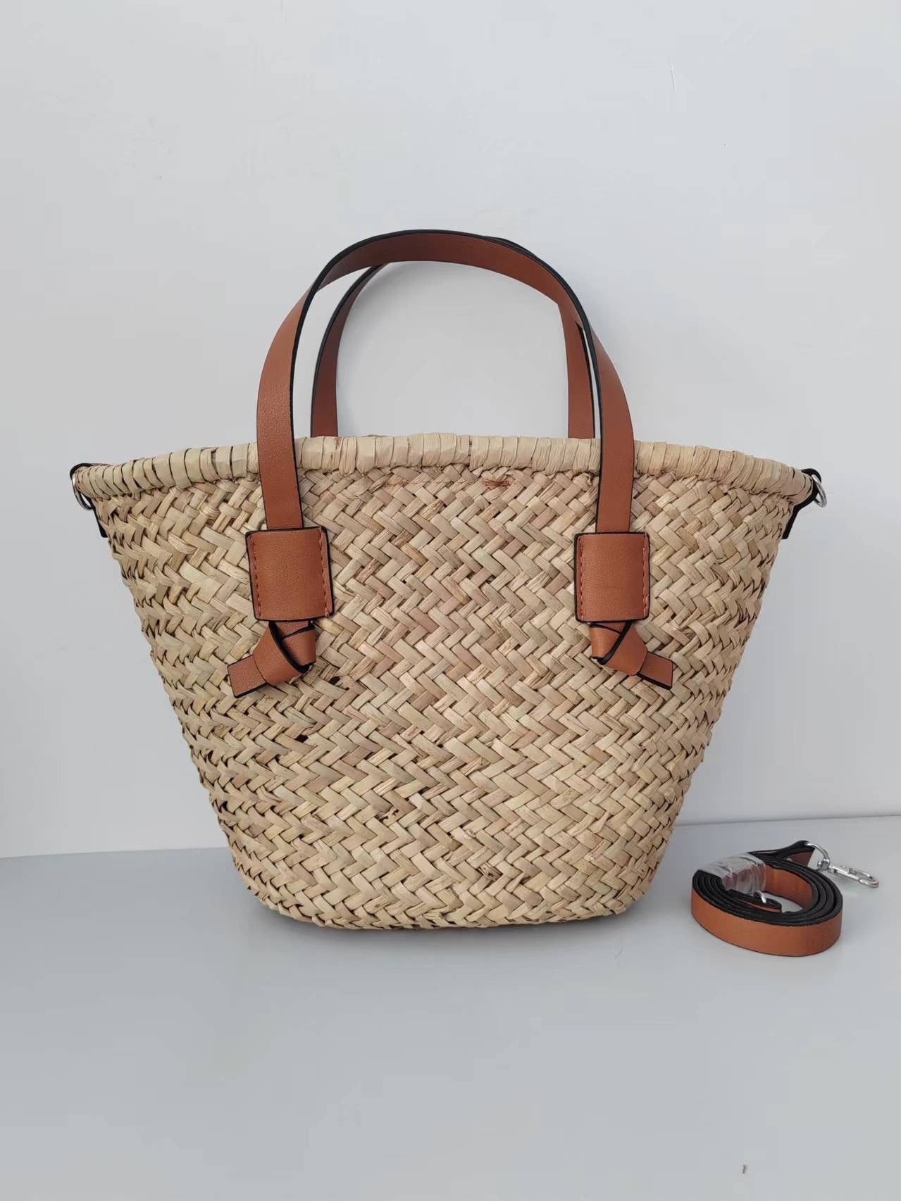 Women's Woven High-grade Straw Portable Beach Tote Bags
