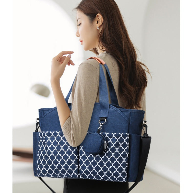 Portable Canvas With Pacifier Mother Storage Mummy Bag