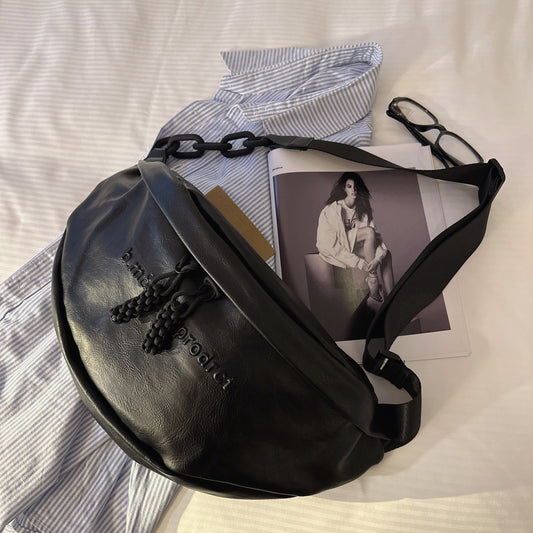 Women's Large Capacity Fashion Leisure Dumpling Riding Bags