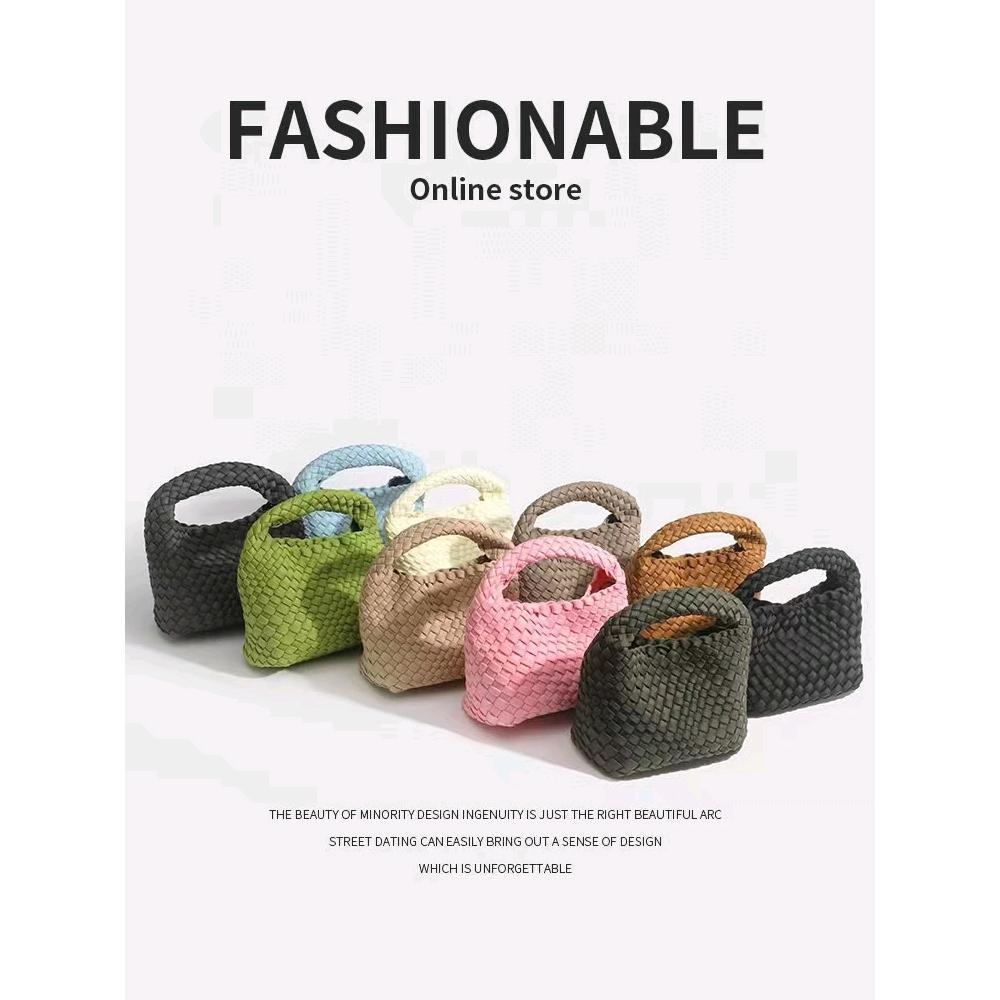 Women's Hand-woven Vegetable Basket Nylon Cloth Portable Women's Shoulder Bag