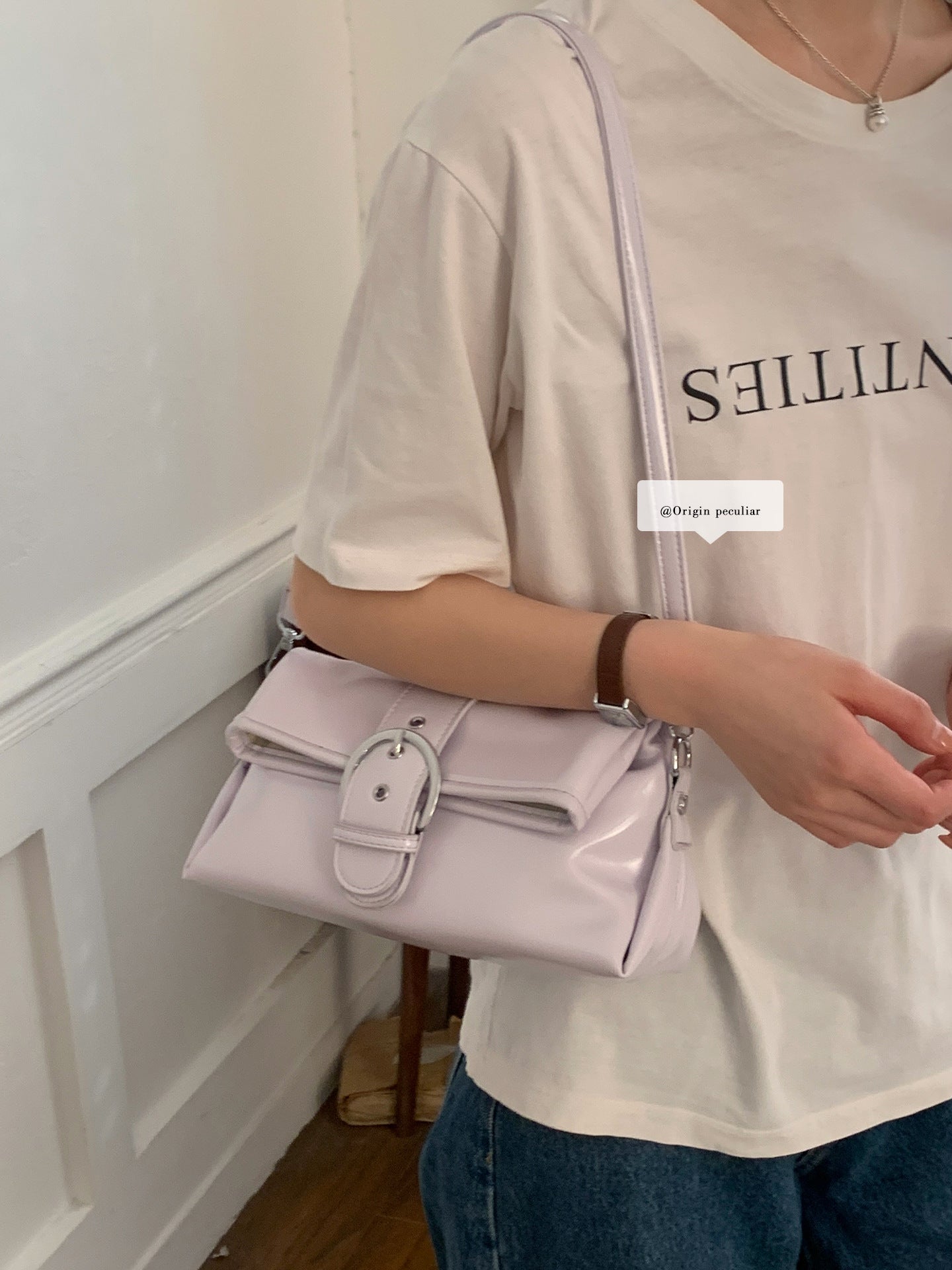 Women's Korean Fashion Pouches Commuter Simple Small Square Bag