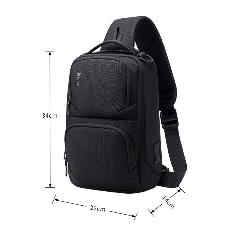 Durable Men's Large Capacity Fashion Trendy Men's Chest Bag