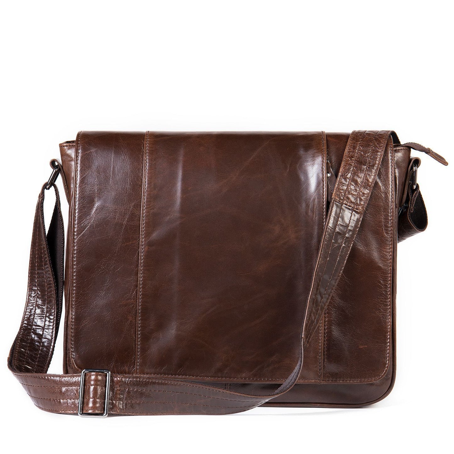 Men's Leather Fashion Crazy Horse First Layer Cowhide Men's Shoulder Bag