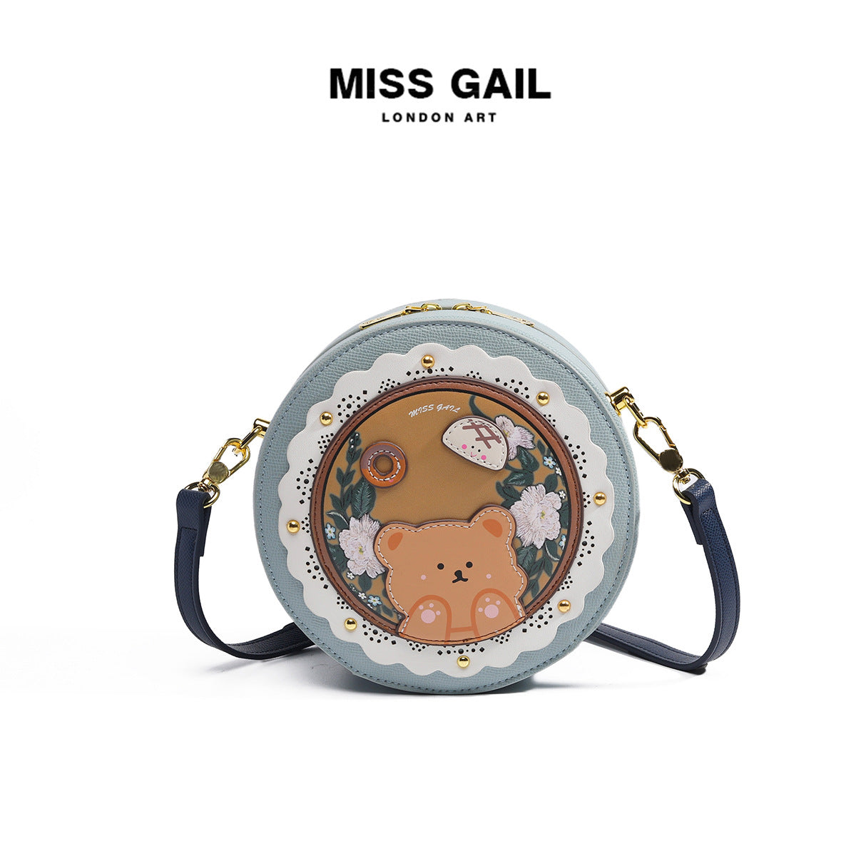 Women's Round Cute Little Bear Cartoon Bags