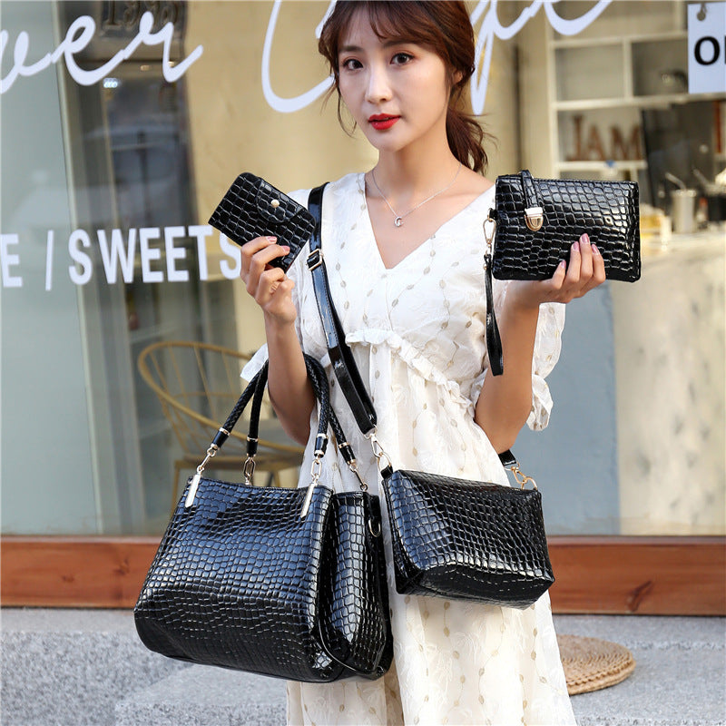 Classic Elegant Portable Female Stone Pattern Women's Handbag