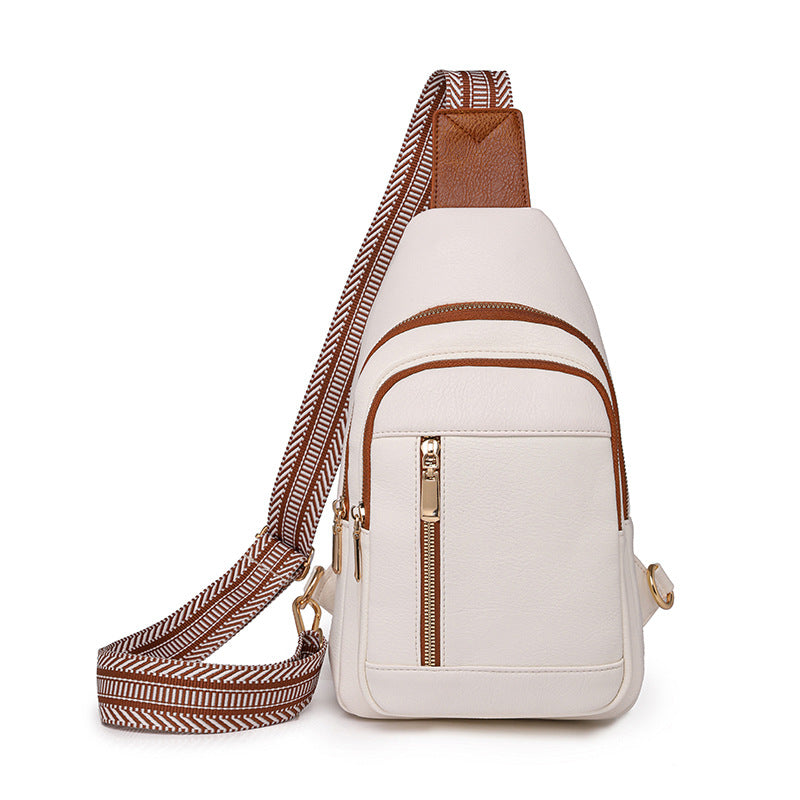 Fashion Prepuce Retro Large Capacity Simple High Women's Chest Bag, Fanny Pack