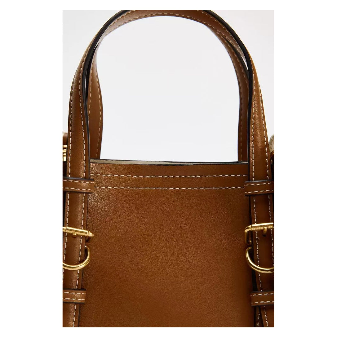 Classy Brown Mini Autumn Commute Leisure Women's Messenger Bag
