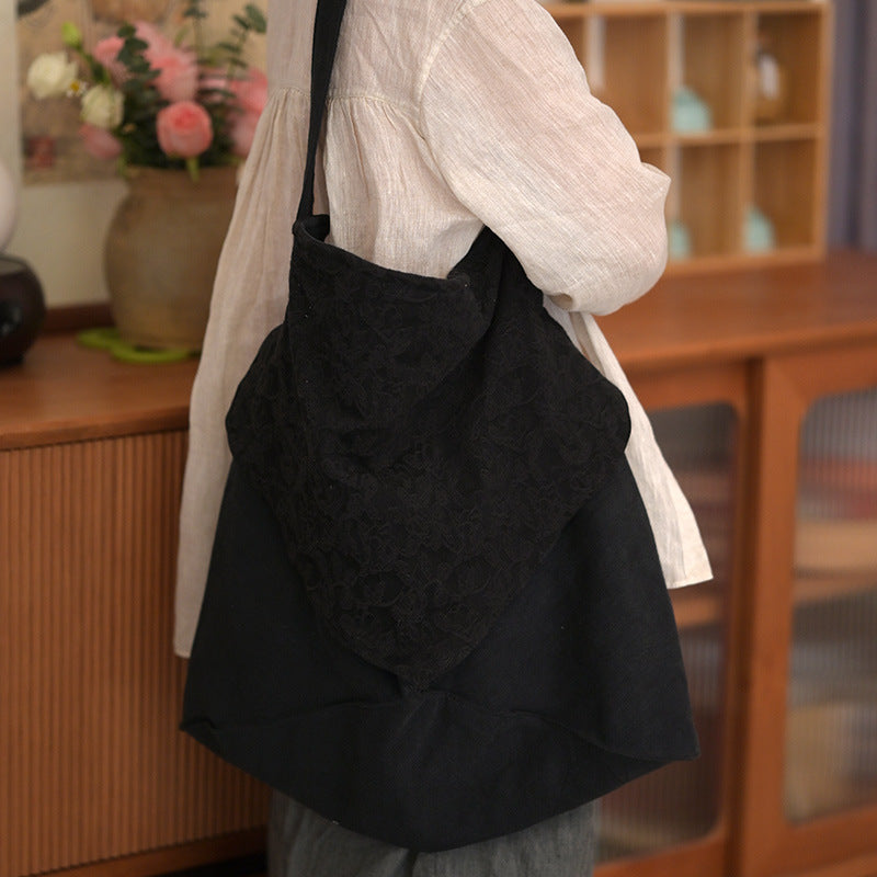 Women's Leisure Artistic Cotton Linen Canvas Large Capacity Advanced Idle Style Bags
