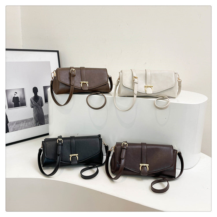 Fashion High Sense Female Personality Versatile Design Latch Women's Shoulder Bag