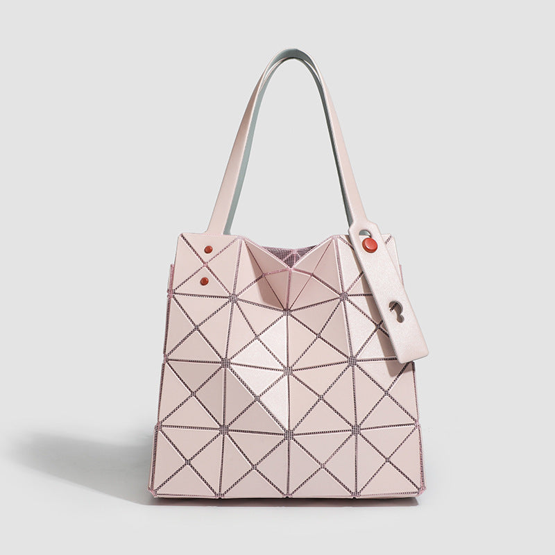 Color Nail Diamond Box Geometric Rhombus Versatile Tote Bag