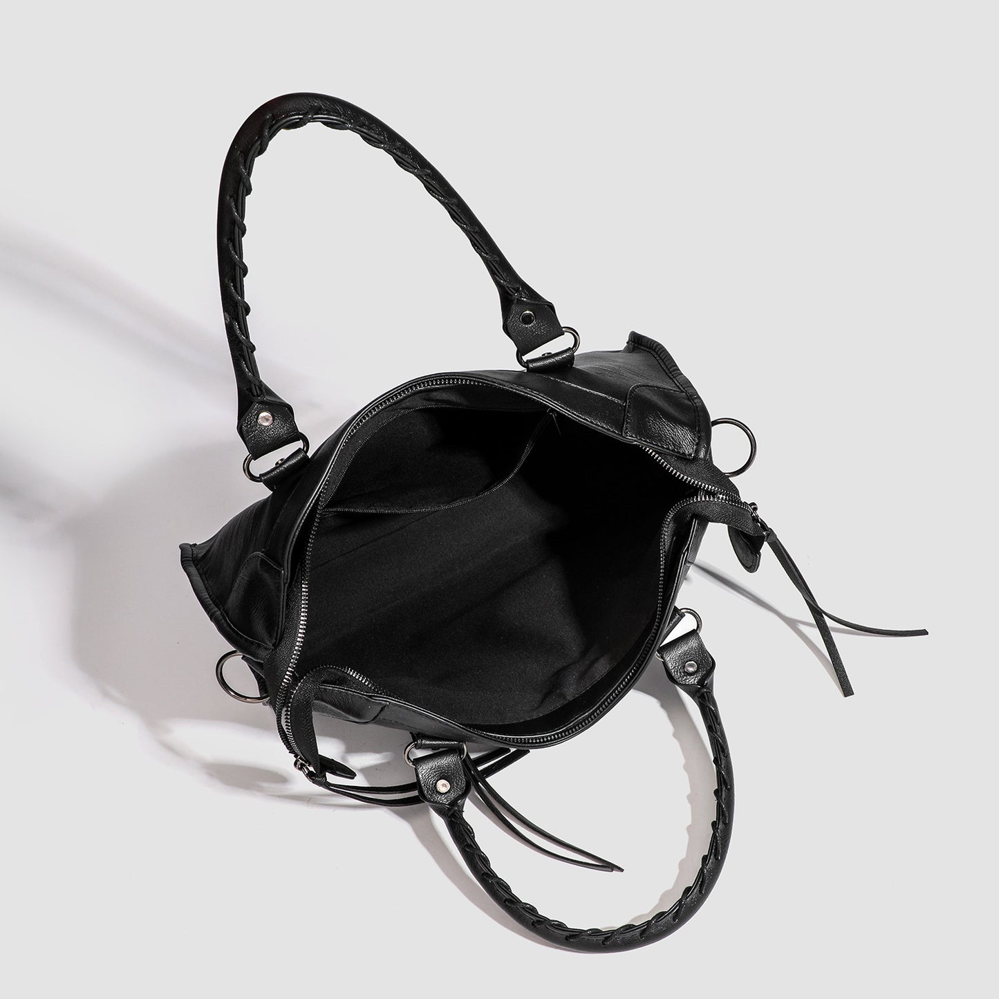 French Rivet Motorcycle Hot High-grade Large Handbags