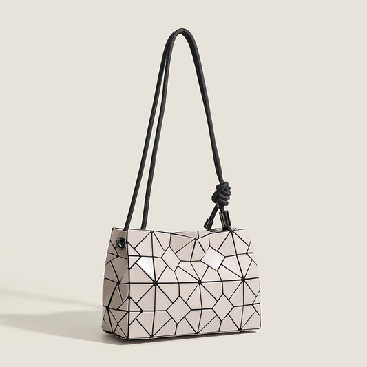 Trendy Geometric Rhombus Sequin Drawstring Fashion One Women's Shoulder Bag