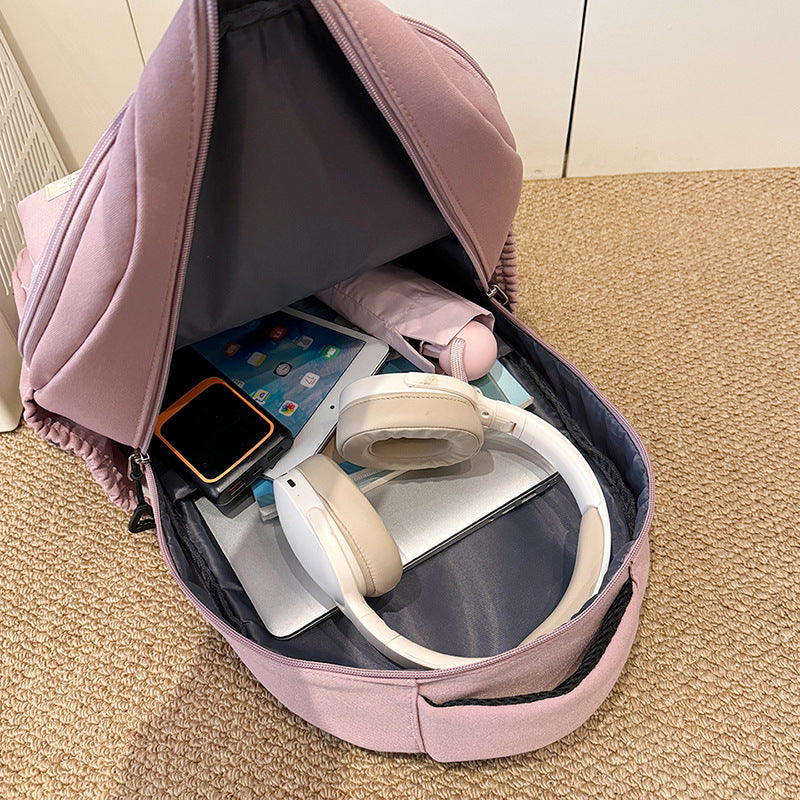Graceful Large Capacity Portable Computer Thickening College Student Schoolbag