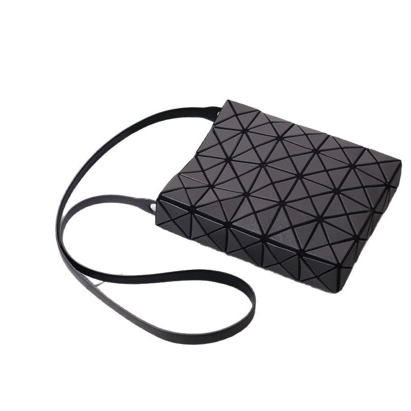 Light Luxury Minority Lattice Three Rhombus Small Square Bags