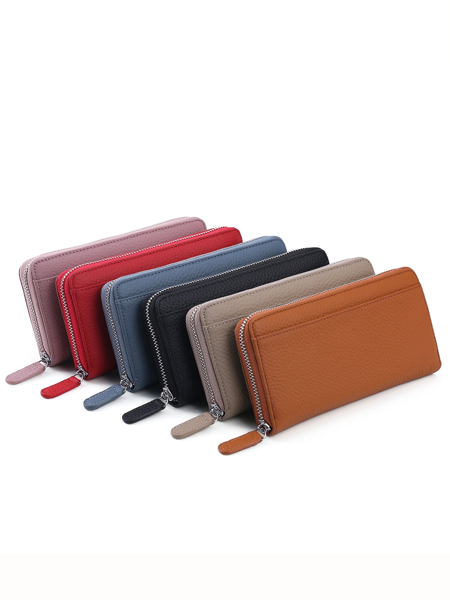 Women's & Men's Long Genuine Leather Clutch Large Capacity Men's Wallet