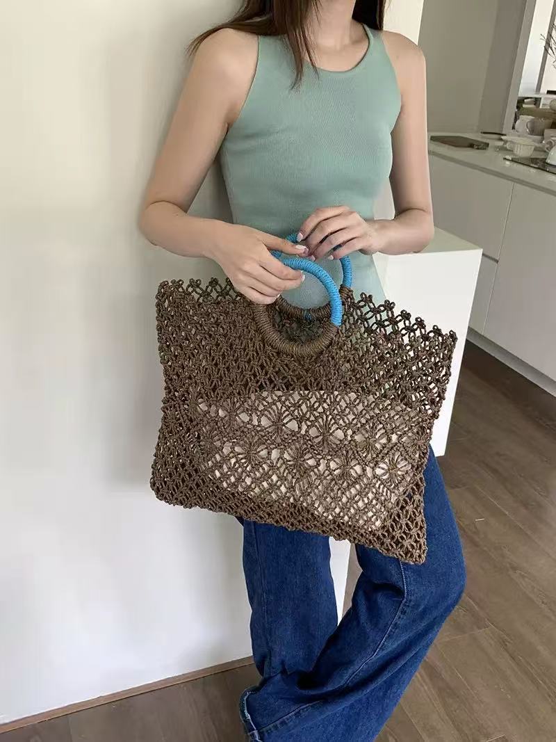 Women's Minority Straw Hand-woven Summer Beach Women's Handbag