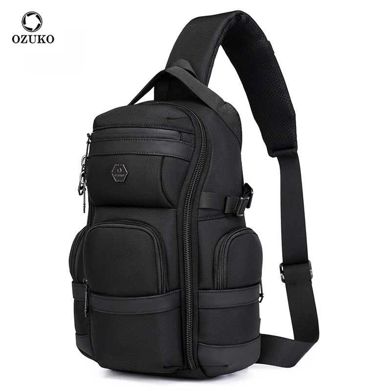Men's Oxford Cloth Waterproof Large Capacity High Men's Chest Bag