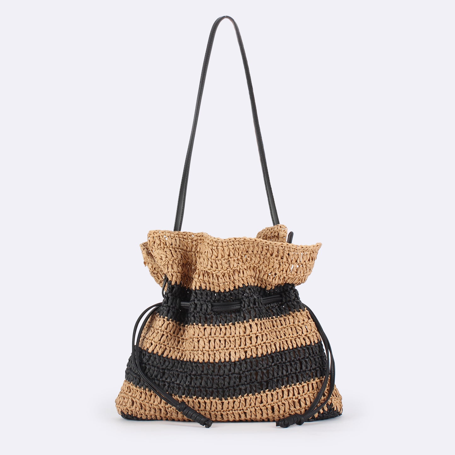 Women's Drawstring Lucky Woven Seaside Vacation Leisure Minority Bags