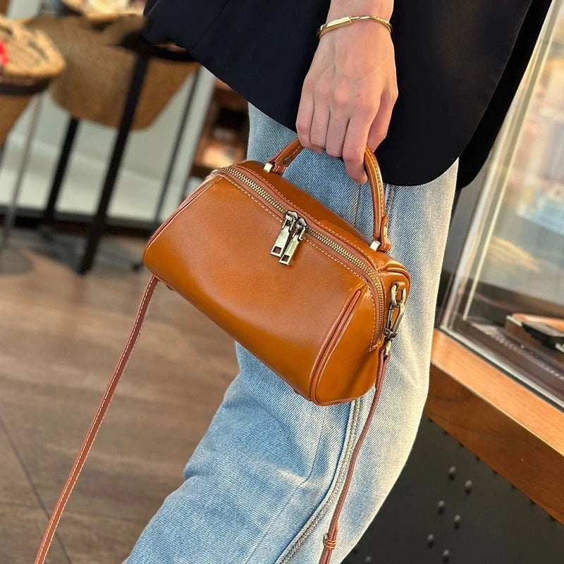 Graceful Women's Leather Pillow Cowhide Fashion Bags