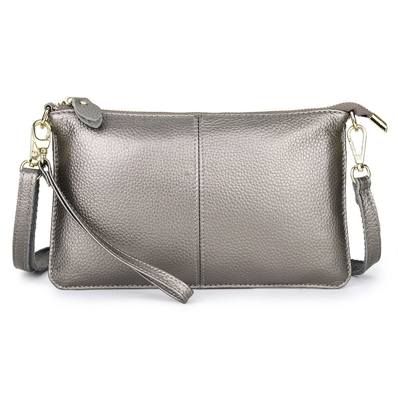 Women's Cowhide Fashion Clutch Soft Leather Women's Messenger Bag