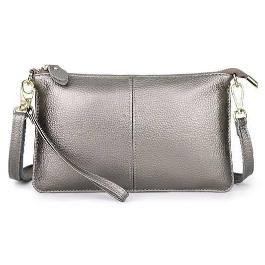 Women's Cowhide Fashion Clutch Soft Leather Women's Messenger Bag