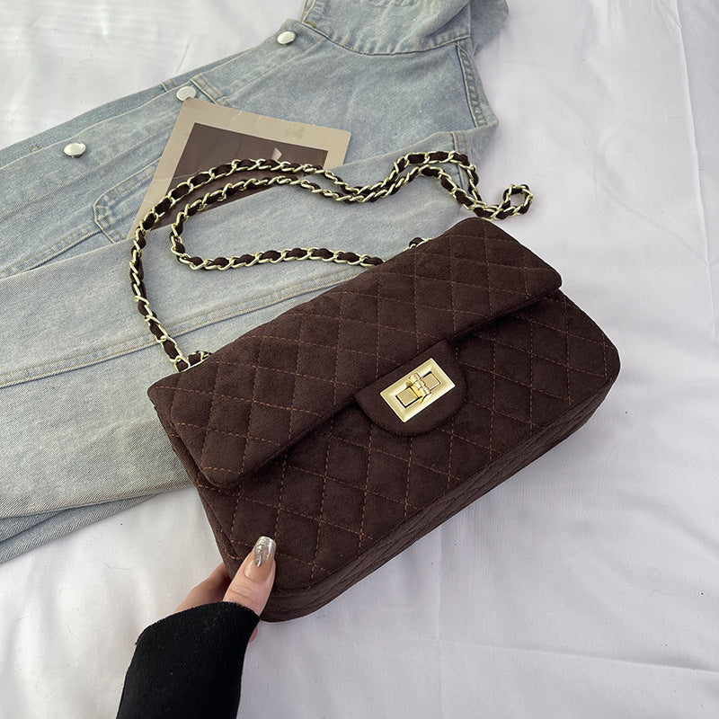 Fashion Large Capacity Chain Rhombus High Bags