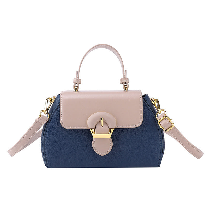 Women's Fashion Color Contrast Portable Minority Popular Bags