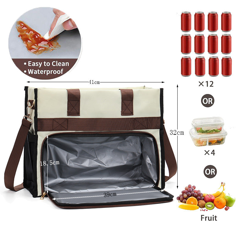 Women's Suitcase Thermal Insulation Box Waterproof With Women's Handbag