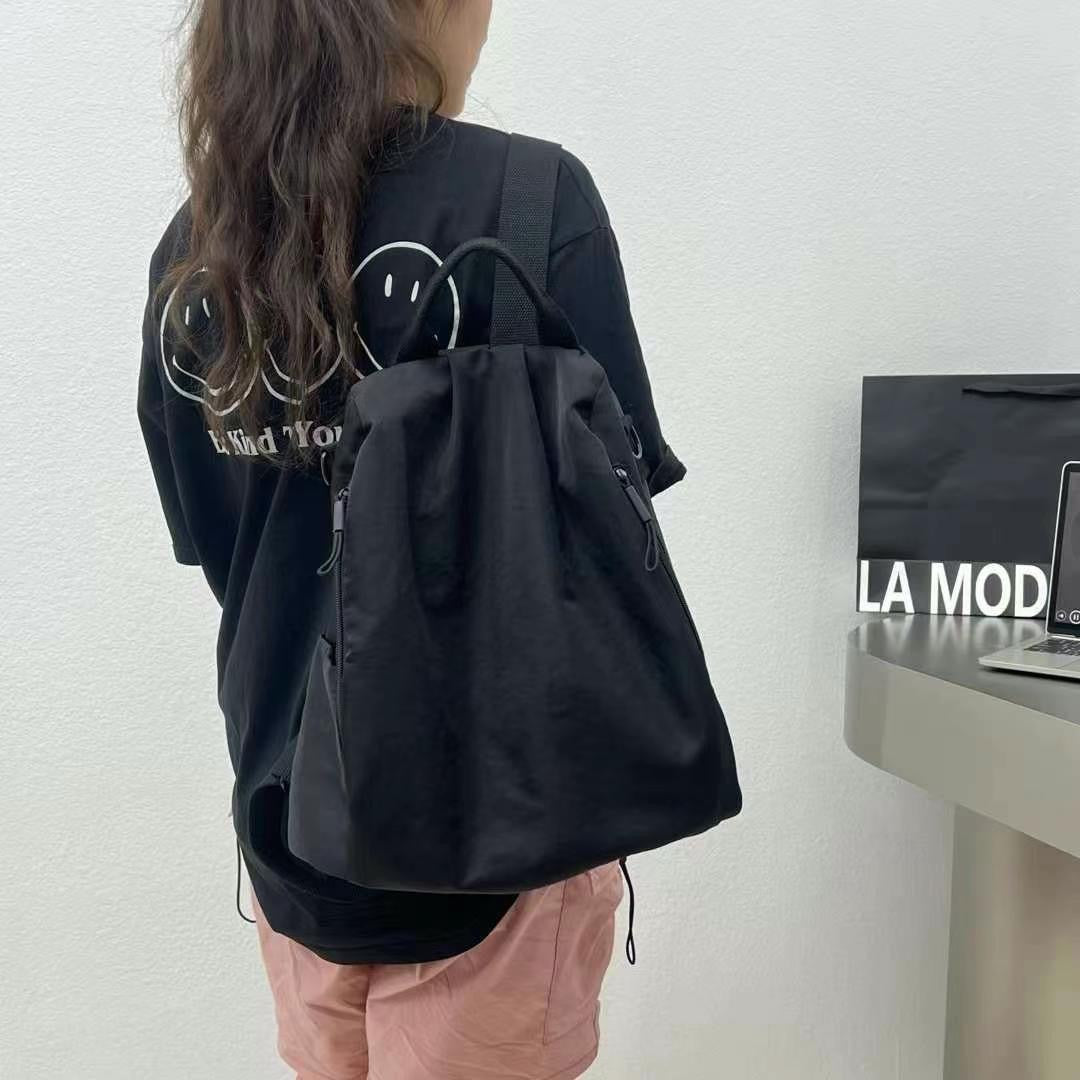 Trendy Simple Lightweight Nylon Canvas Versatile Backpacks
