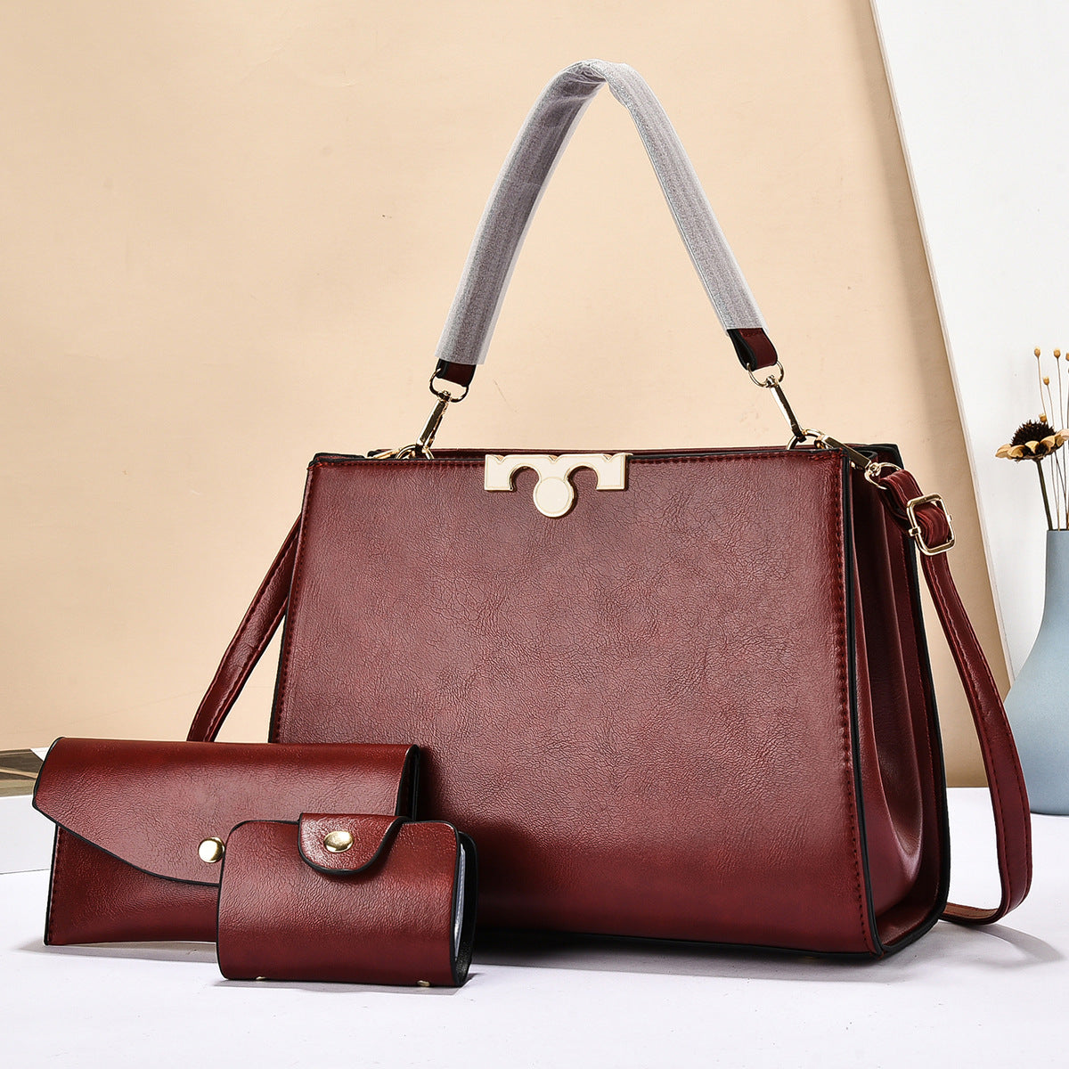 Women's Elegant Versatile Large Korean Fashion Lady Women's Handbag