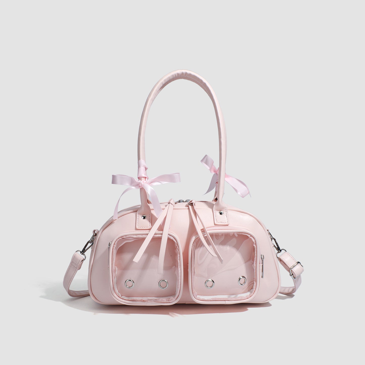 Women's Winter Bow Pillow One Underarm Two-dimensional Snacks Cartoon Backpacks