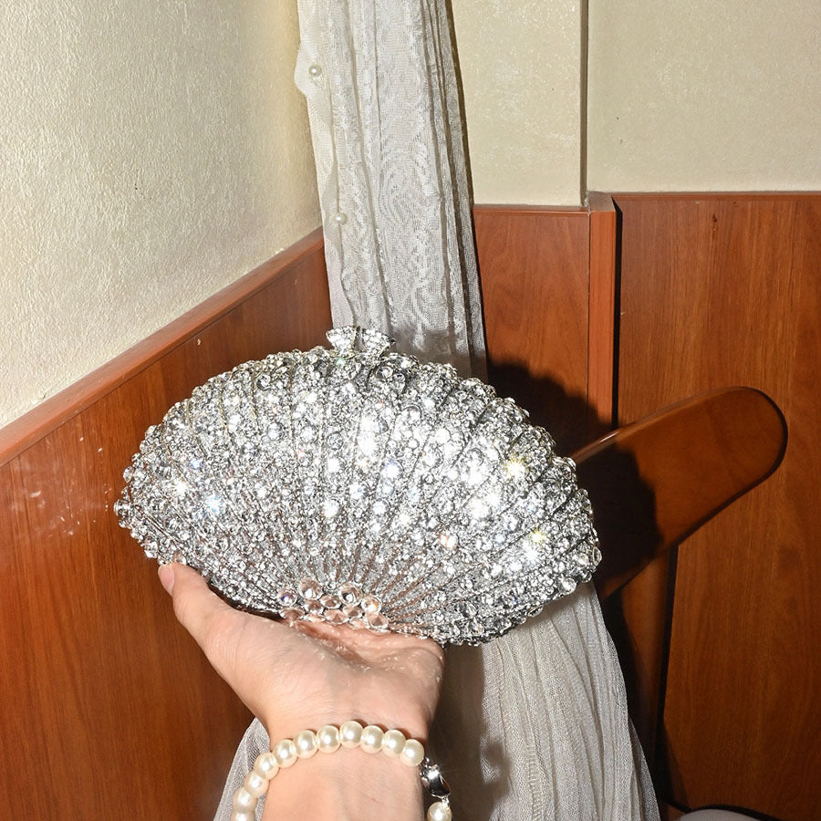 Elegant Simple Light Luxury High-grade Crystal Women's Clutch