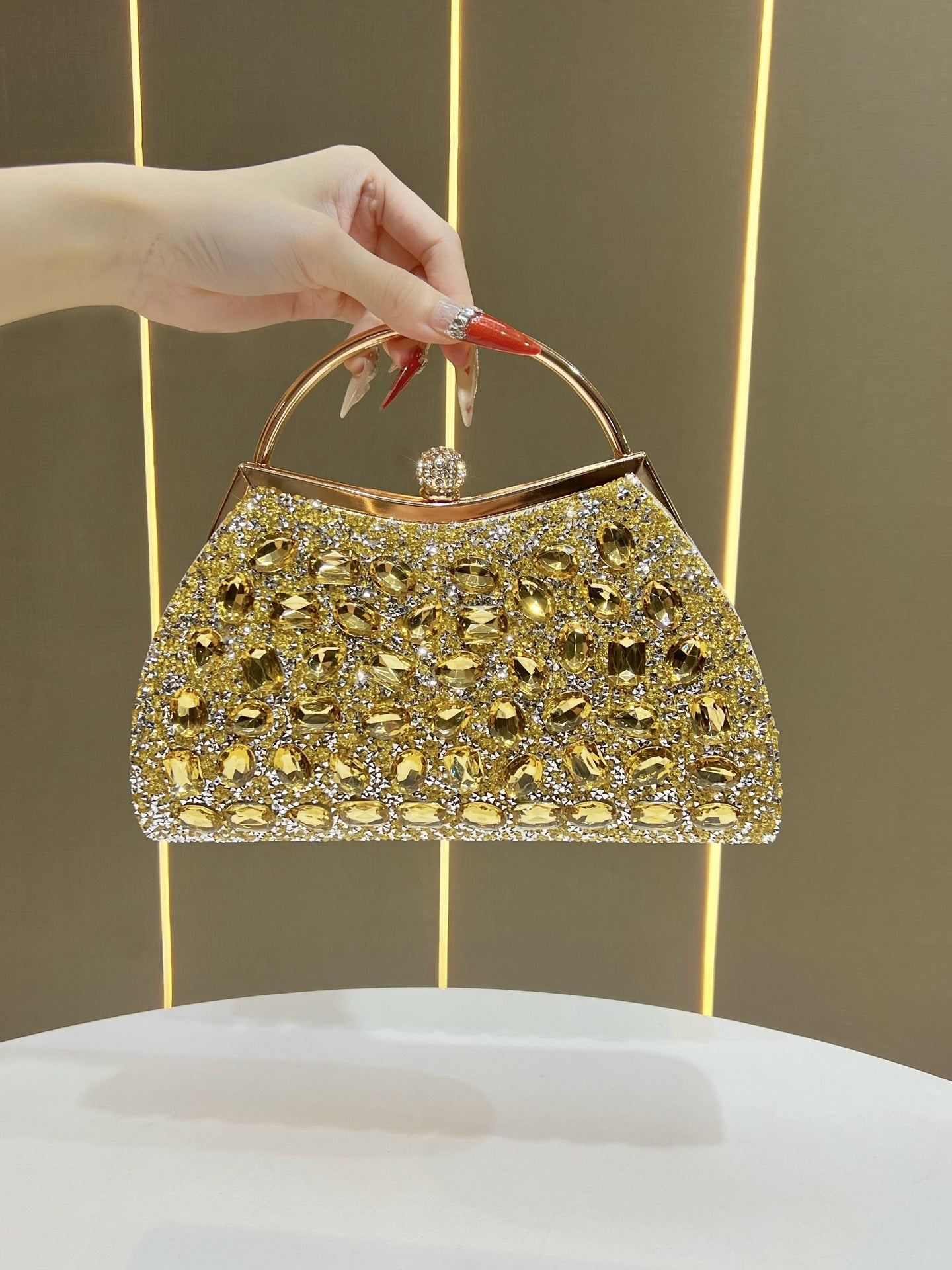 Women's Diamond High-grade Light Luxury Clutch Formal Bags