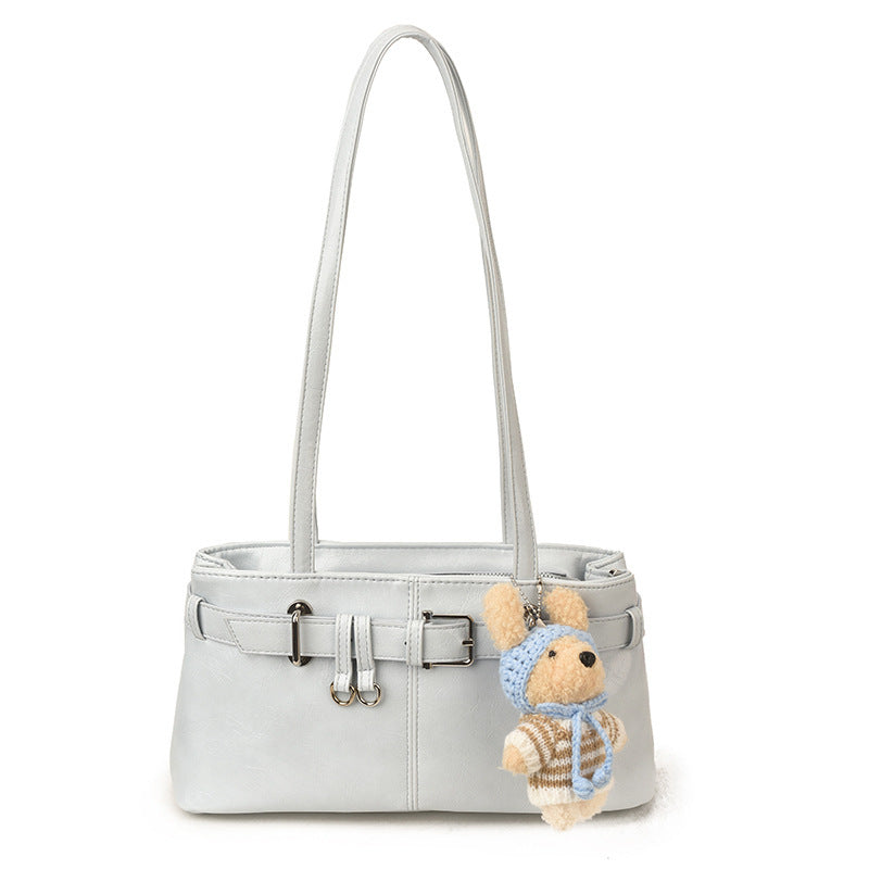 Women's Simple Retro Underarm Advanced Texture Commute Korean Shoulder Bags