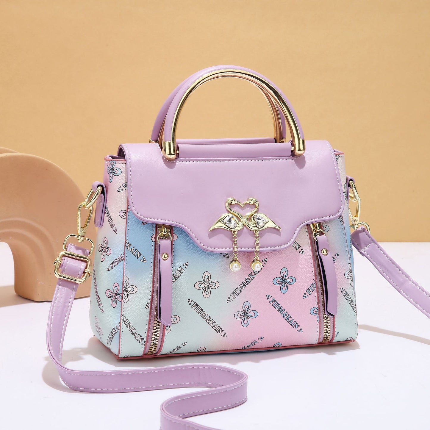 Women's Summer Fashion Colorful Portable Versatile Large Shoulder Bags