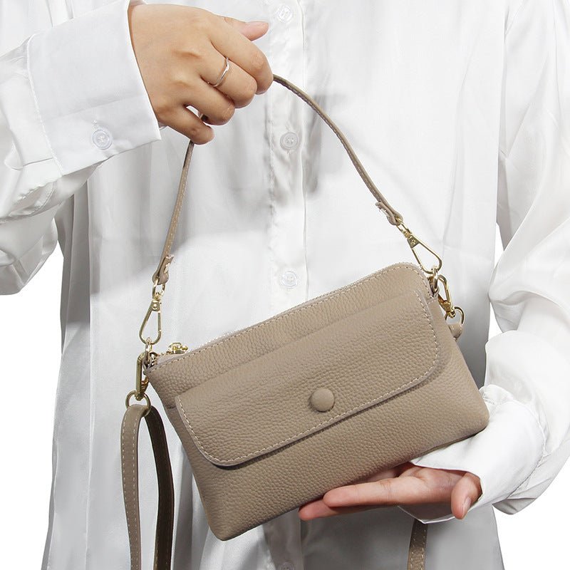 Women's Cell Lightweight Summer First Layer Cattlehide Fashion Simple Women's Messenger Bag
