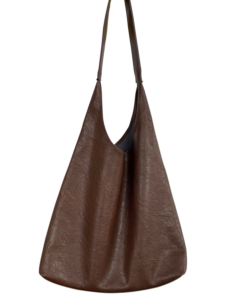 Women's Underarm Korean Retro Large Capacity Texture Soft Women's Shoulder Bag