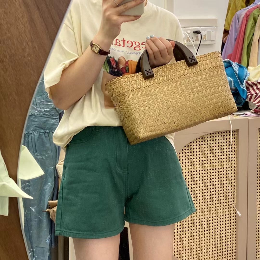 Women's Thailand Straw Handmade Retro Hand-woven Fashion Artistic Women's Handbag