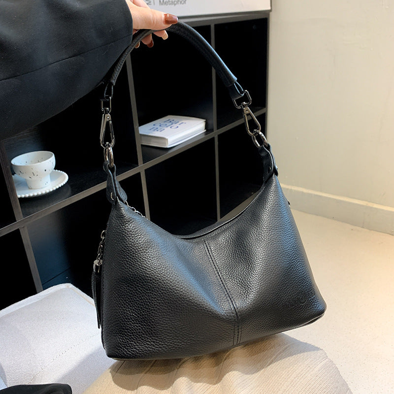 Women's Genuine Leather Portable Cow Korean Style Bags