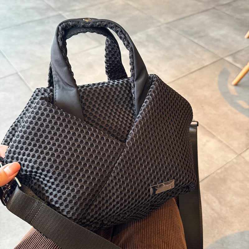 Women's Fashion Mesh Rhombus Personality Geometry Commuter Women's Clutch