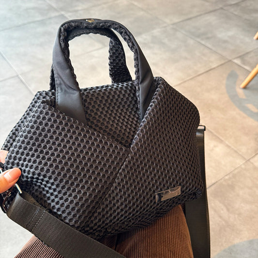 Women's Fashion Mesh Rhombus Personality Geometry Commuter Women's Clutch