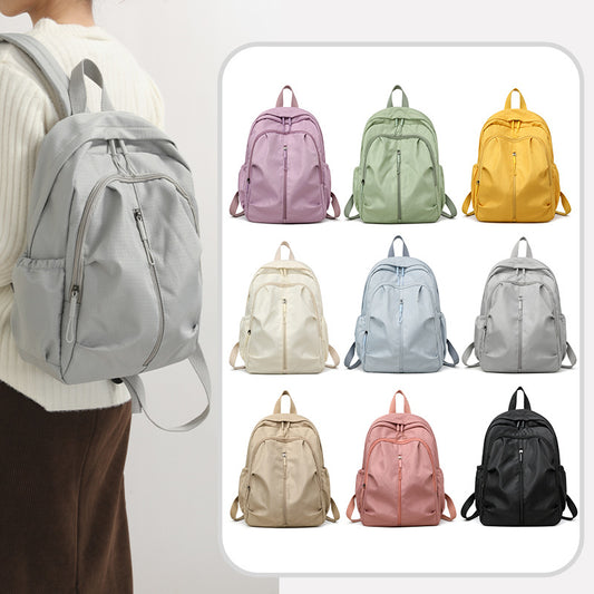 Large Capacity Water Repellent Lightweight Nylon Leisure Backpack