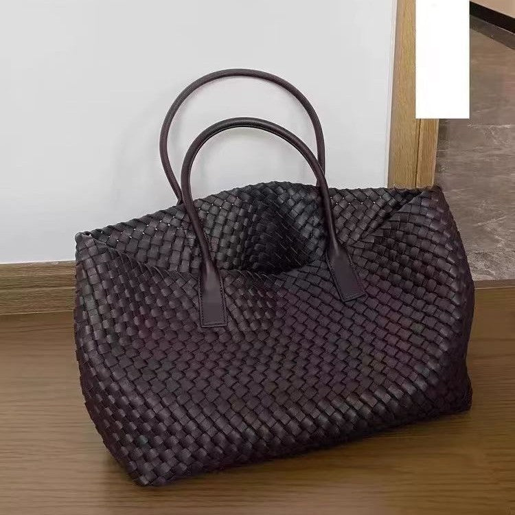 Design Fashion Big Summer Simple Large Capacity Woven Women's Shoulder Bag