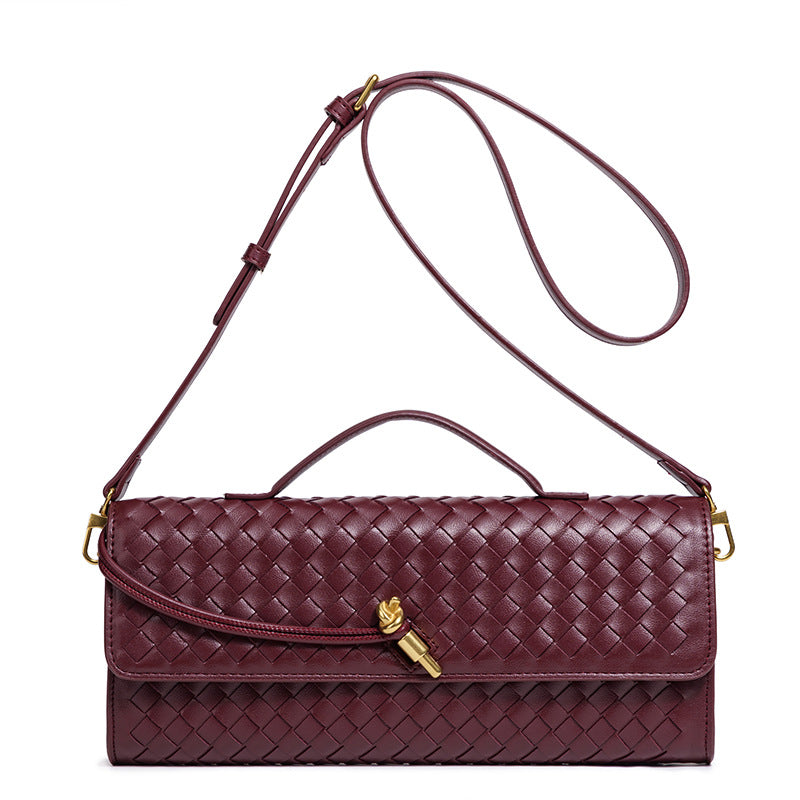 Slouchy Hand-woven File Fashion Horizontal Versatile Bags